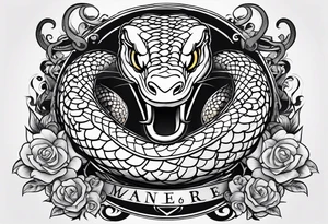 COBRA DANS LE STYLE DISNEY tattoo idea