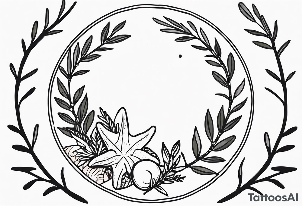 Starfish circle shell
olive branch wrist wrap tattoo idea Starfish circle shell
olive branch wrist wrap tattoo idea