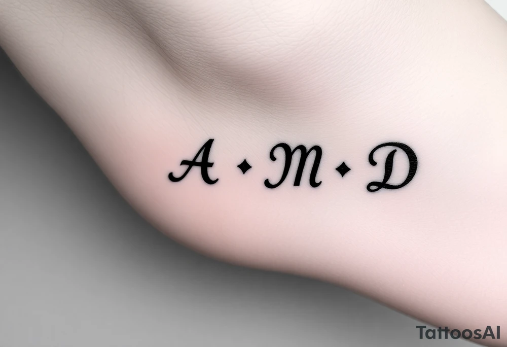 Is there a very simple small tattoo design  for a group of 4 friends from 4  different places Burgos , madrid , brasil , granada  that get reunited every 2 years . We all met in London 

Initials A C M D must be included tattoo idea
