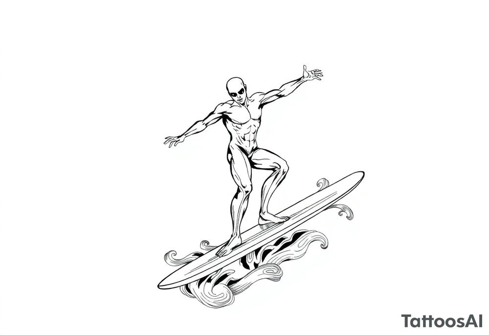 Silver Surfer tattoo idea
