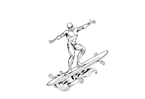 Silver Surfer tattoo idea