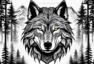 Fenrir
Keltischer Kompaß
Vor einem Nadelwald tattoo idea