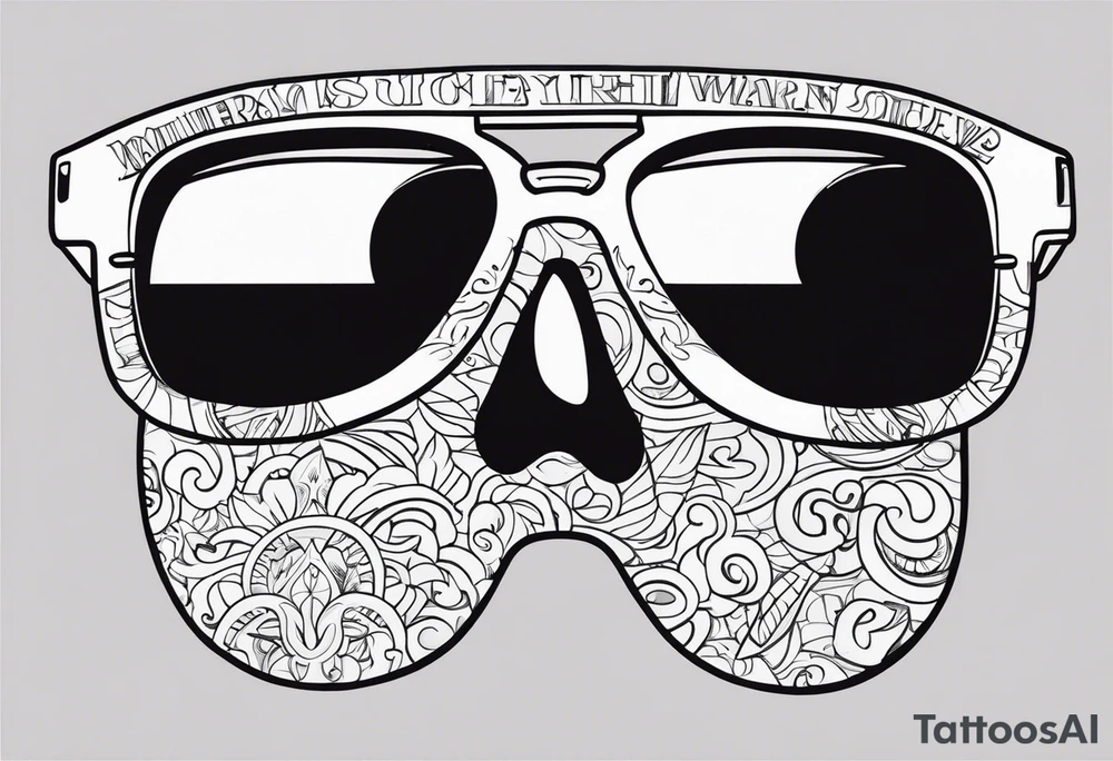 Officer Sunglasses tattoo idea