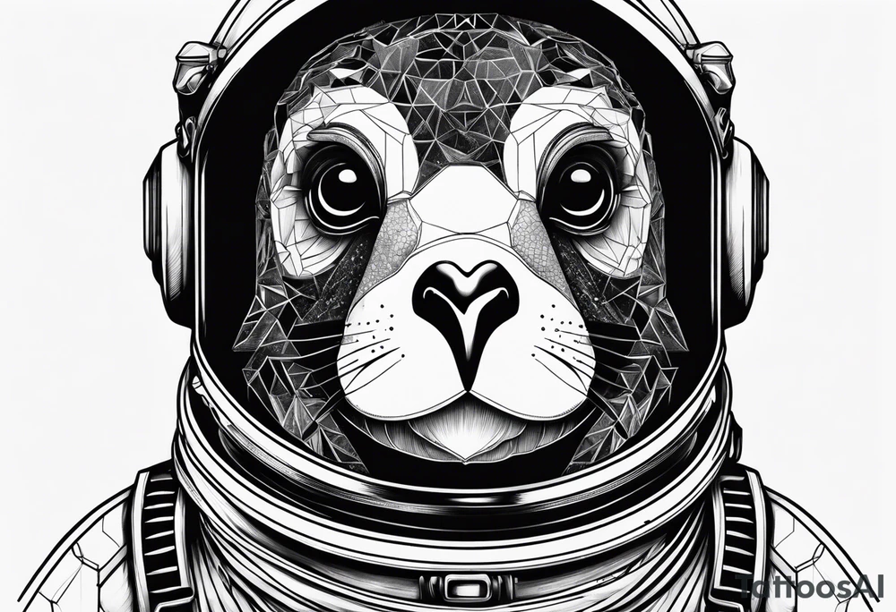 Pinguin astronaut tattoo idea