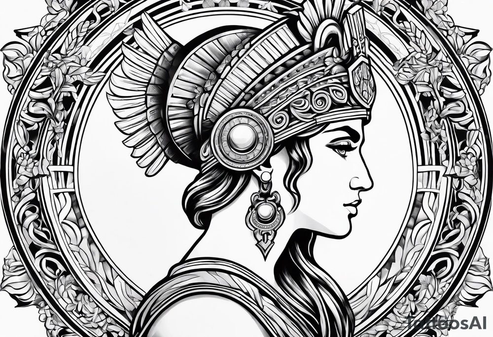 Greek Athena tattoo idea