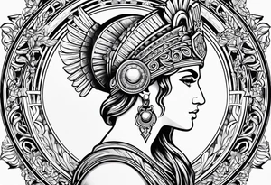Greek Athena tattoo idea