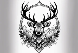 Cerf eiktirnir tattoo idea