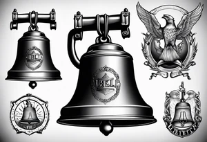 Liberty bell tattoo idea
