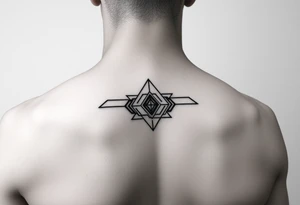 armband geometric tattoo idea