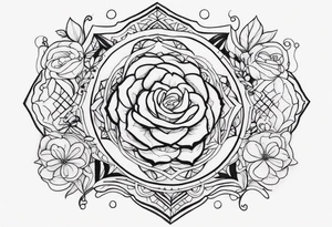 Unbreakable bond, family of five tattoo idea