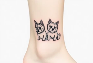 Two westies tattoo idea