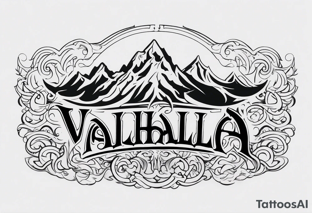 Valhalla mist tattoo idea