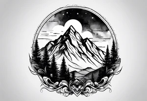 mountain tattoo idea