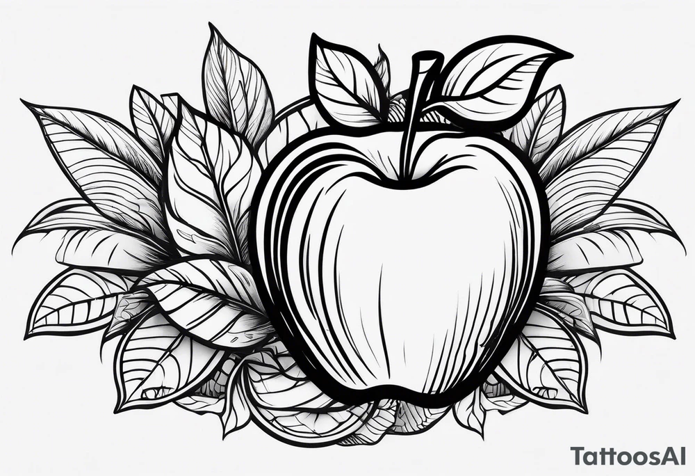 Apple tattoo idea