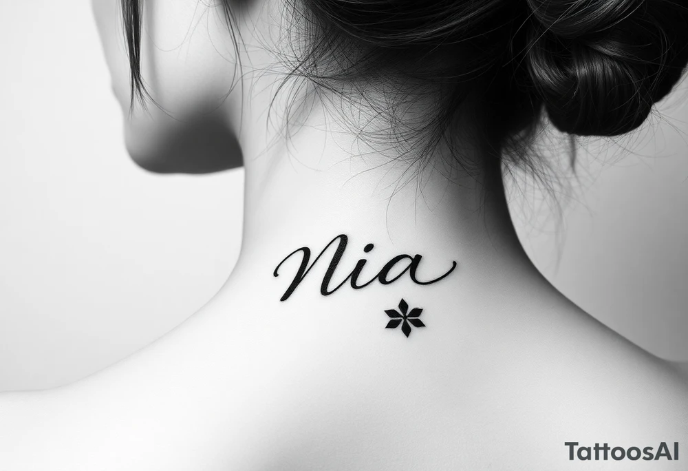 The name Nia tattoo idea