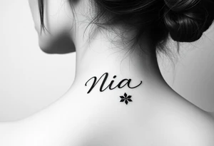 The name Nia tattoo idea
