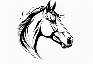 horse head tattoo idea
