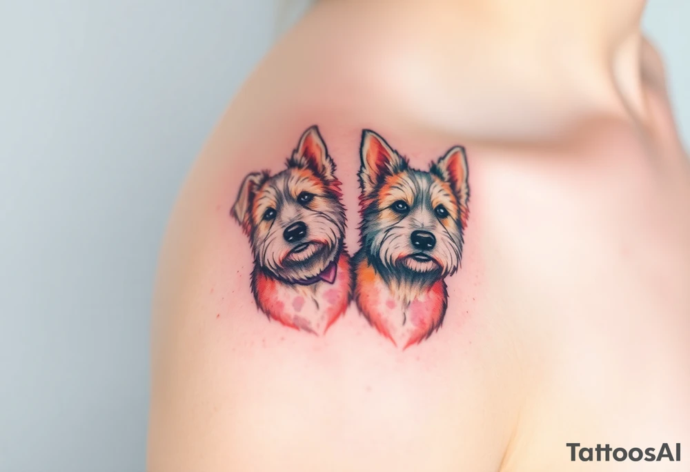 Two westies tattoo idea