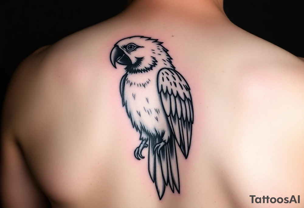 I want a tattoo with a parrot tattoo idea