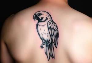 I want a tattoo with a parrot tattoo idea
