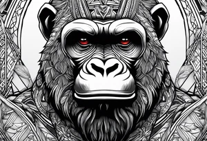 omerta gorilla tattoo idea