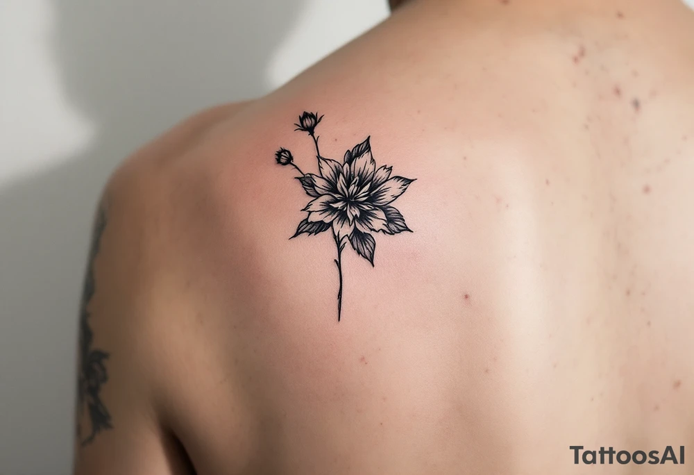 hong kong flower tattoo idea