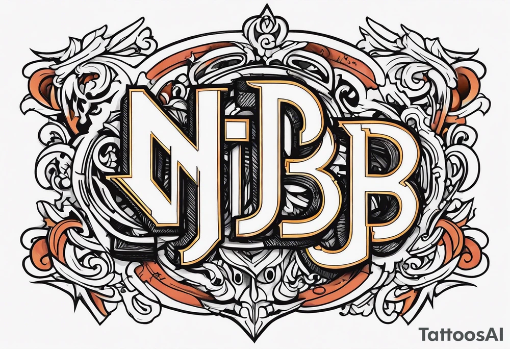 NCJB letters tattoo idea