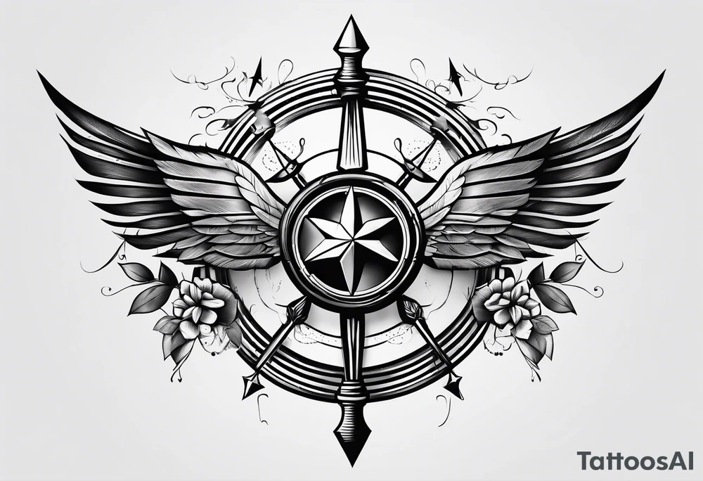 5 arrows tattoo idea