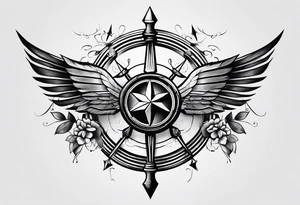 5 arrows tattoo idea