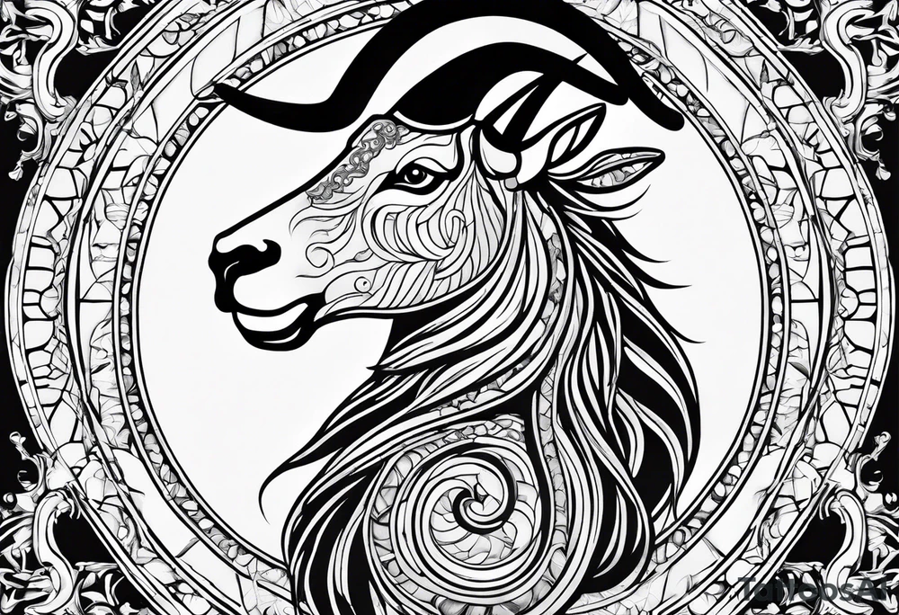 Capricorn sign tattoo tattoo idea