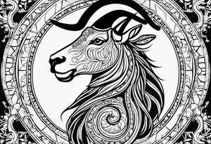 Capricorn sign tattoo tattoo idea