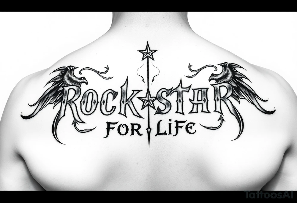 Rockstar for life tattoo idea