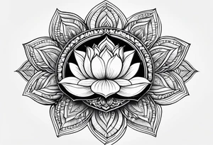 Mandala Lotus tattoo idea
