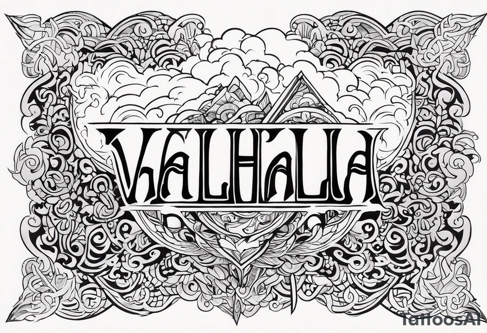 Valhalla heaven gods tattoo idea