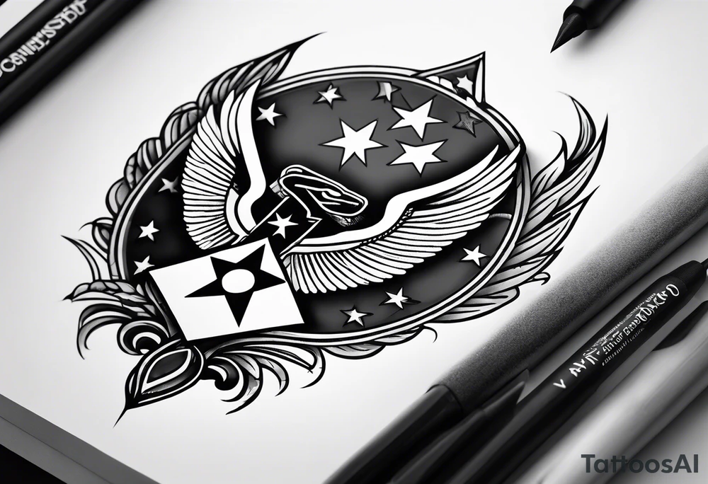 US Air Force Symbol tattoo idea