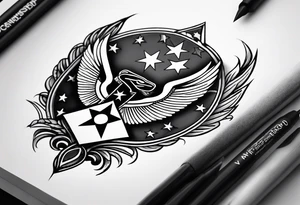 US Air Force Symbol tattoo idea
