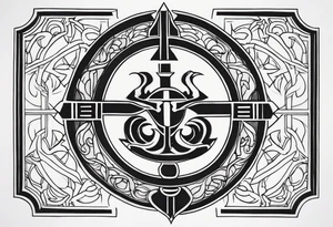 Hermes tattoo black work tattoo idea