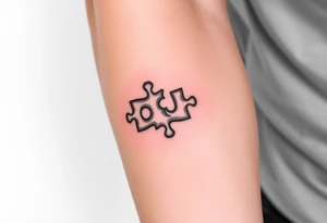 puzzle pieces tattoo idea