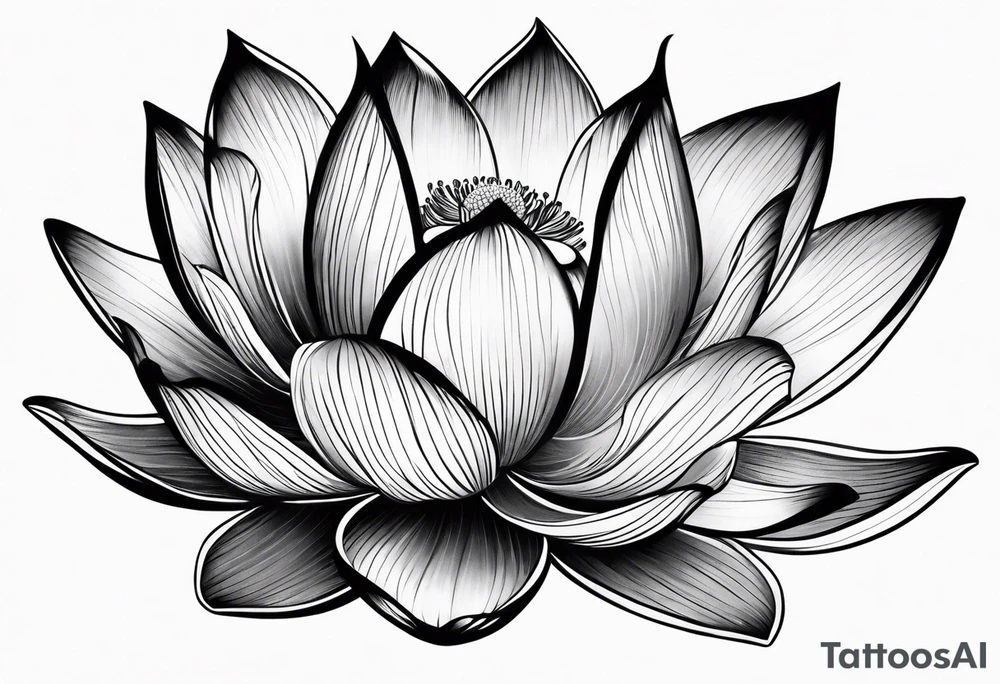Lotus flower tattoo idea
