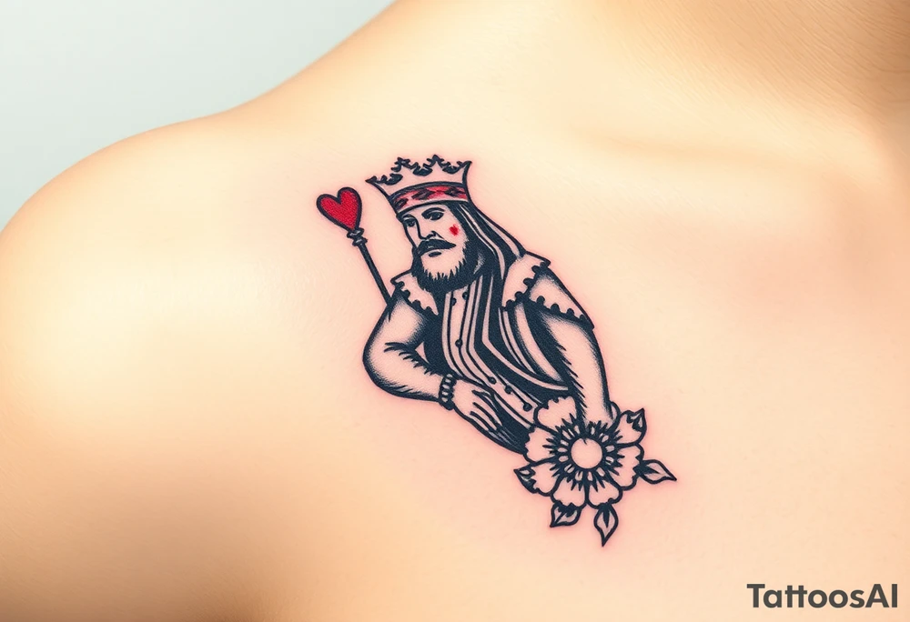 king of hearts tattoo idea