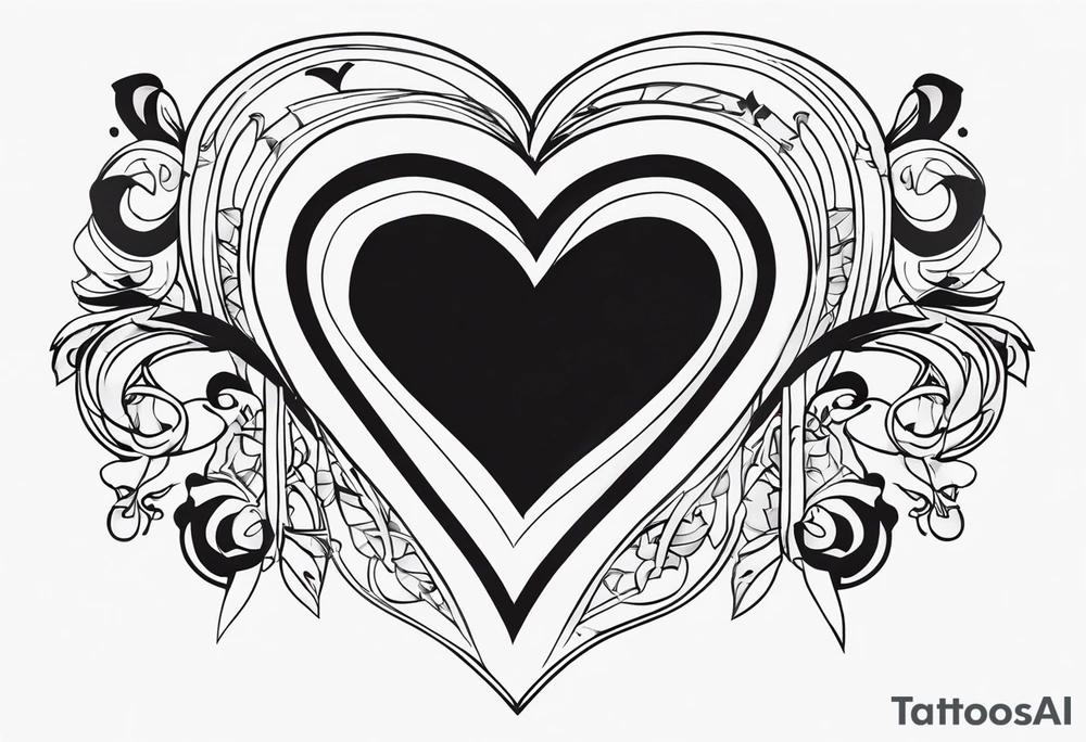 the name Zaqlyne with a heart after it tattoo idea
