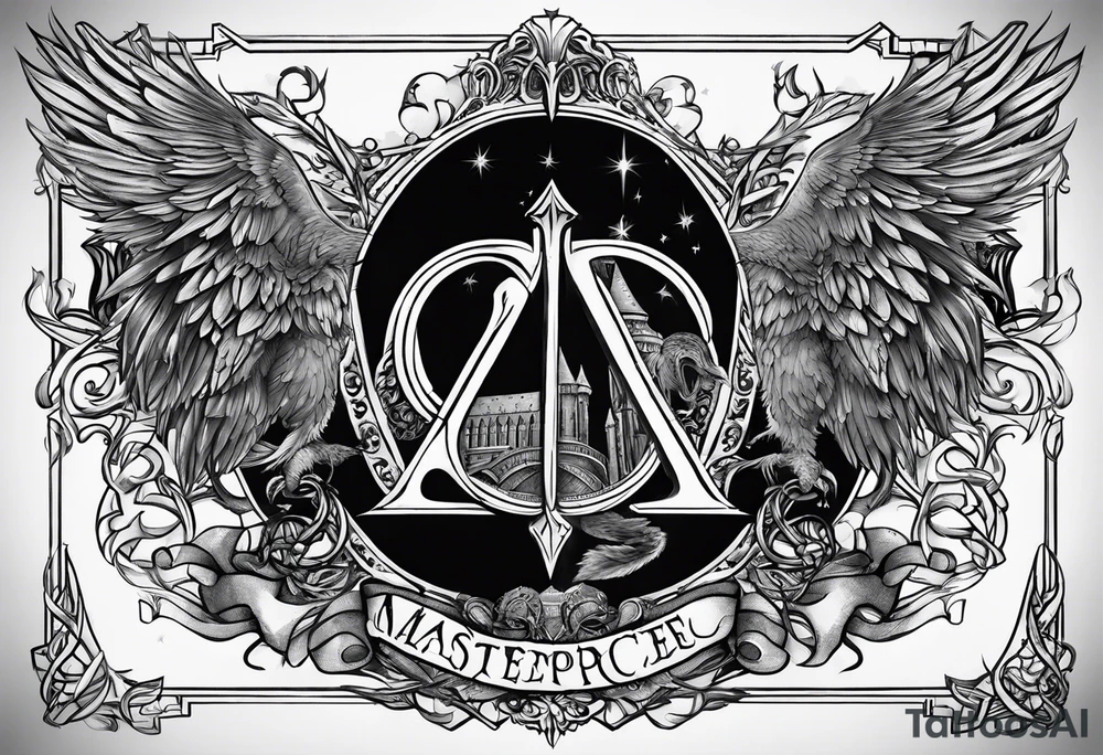 Harry Potter and NCJB letters tattoo idea