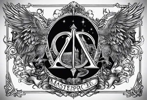 Harry Potter and NCJB letters tattoo idea