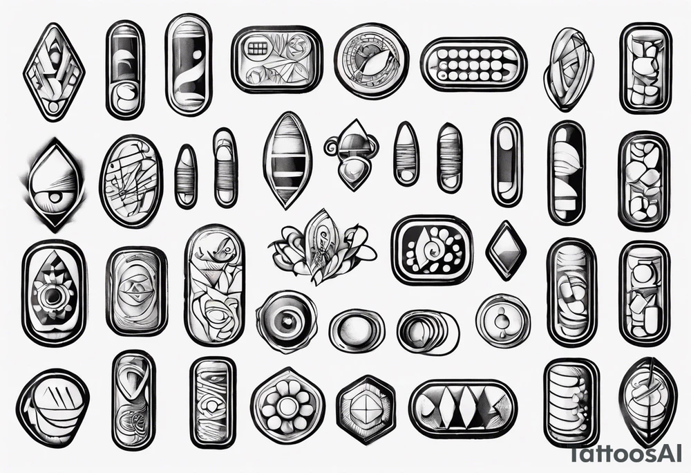 Pills tattoo idea