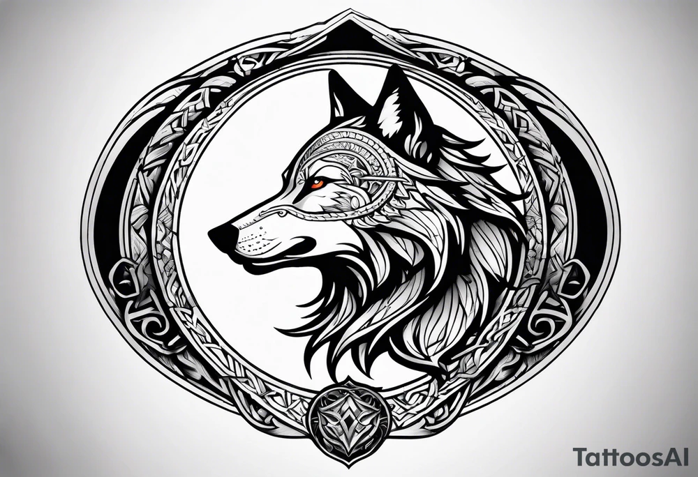 Böser Wolf
Keltische Runen tattoo idea