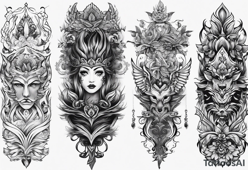 spine tattoo idea