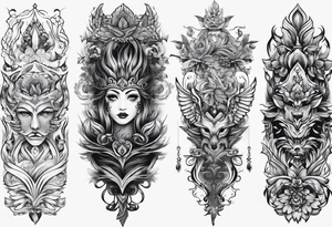 spine tattoo idea