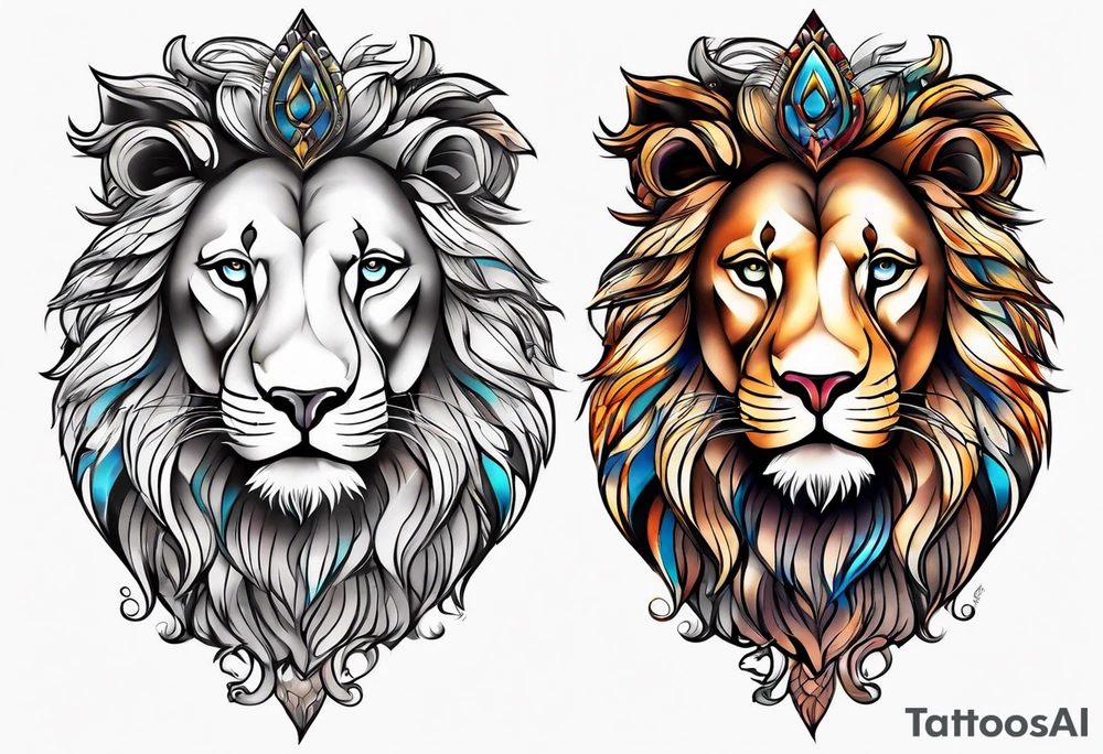 Lion tattoo idea