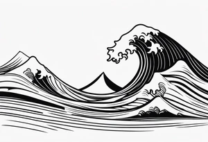 wave emoji tattoo tattoo idea