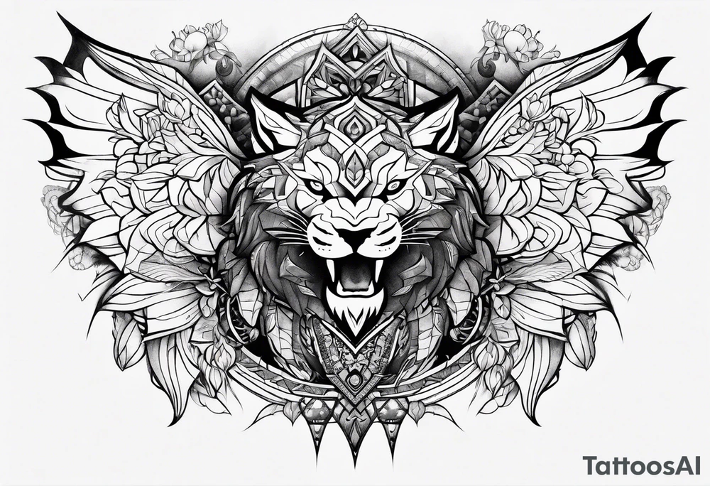 chimera tattoo idea
